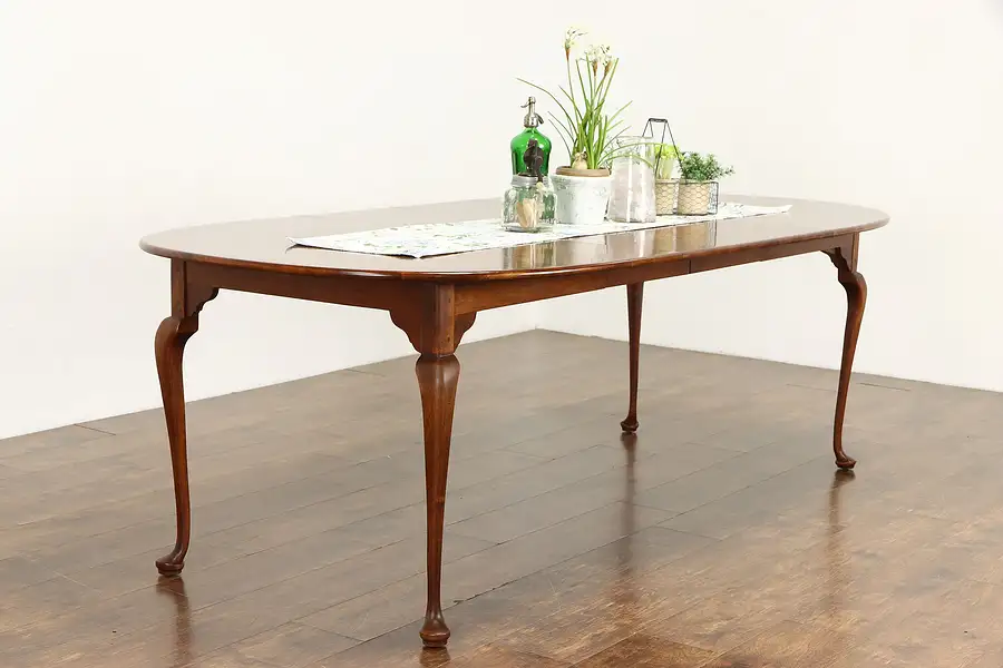 Main image of Cherry Oval Vintage Dining Table, 2 Leaves, Extends 8' Lexington