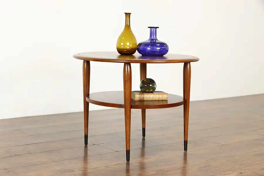 Main image of Midcentury Modern 1960 Vintage Round Coffee or End Table, Acclaim by Lane