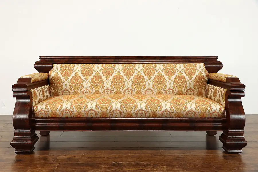 Main image of Sofa, Flame Mahogany, New Upholstery