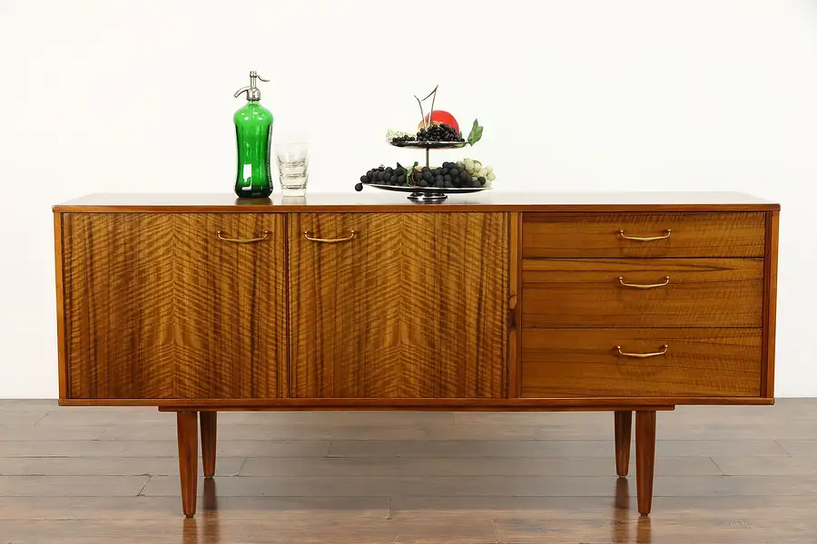 Main image of Midcentury Modern Vintage Danish Credenza, Sideboard, Buffet, Slasgow