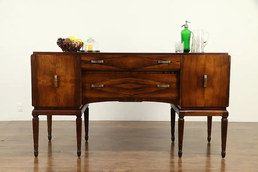 Main image of French Art Deco Antique Rosewood Sideboard, Server or Buffet