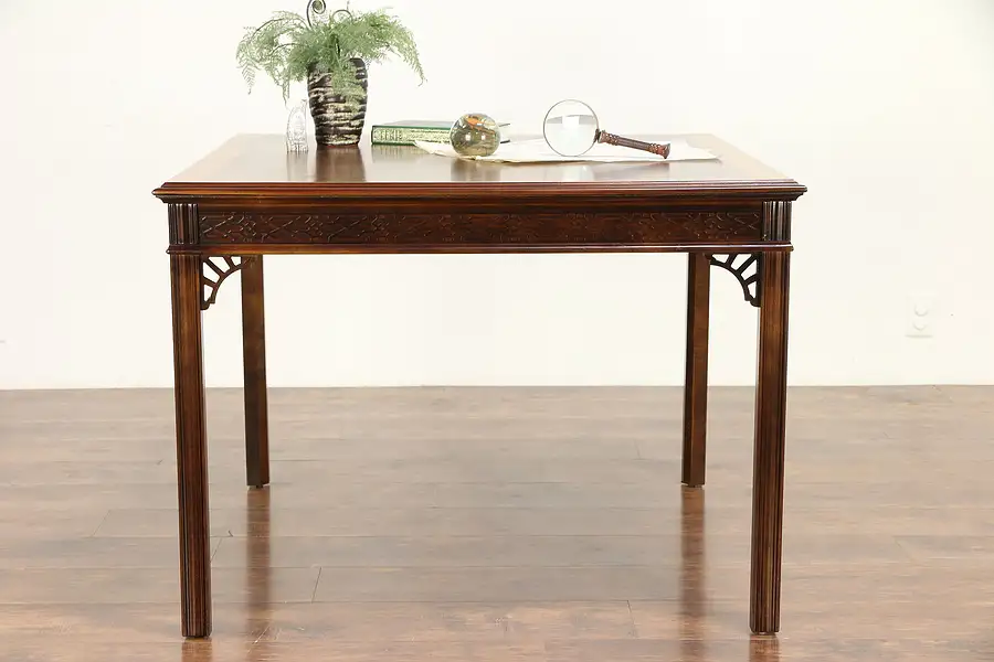 Main image of Traditional Georgian Vintage Banded Mahogany Game Table