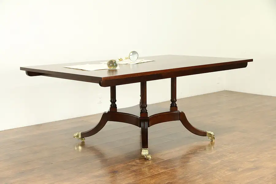 Main image of Cherry Traditional Vintage Conference or Dining Table, Signed Harden A