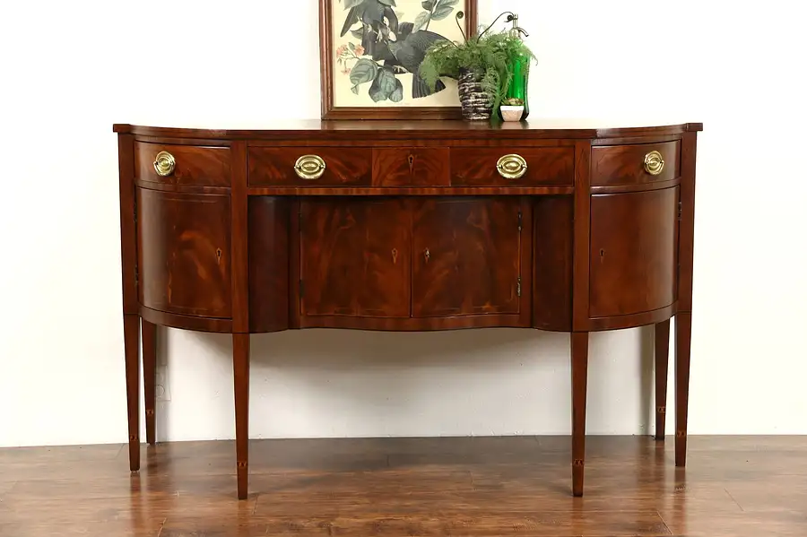 Main image of Henredon Natchez Collection Vintage Mahogany Sideboard, Buffet or Server