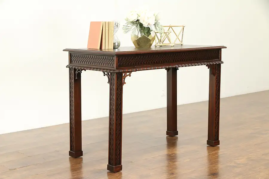 Main image of Georgian Style Writing Desk or Hall Console Table, LeSage