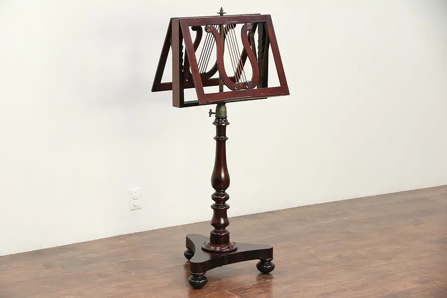 Main image of Victorian Antique Rosewood Adjustable Duet Music Stand, England