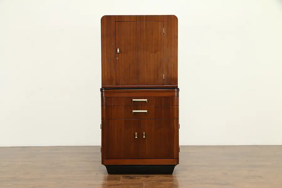 Main image of Physician Art Deco 1940 Vintage Doctor Medical or Bath Cabinet, Hamilton