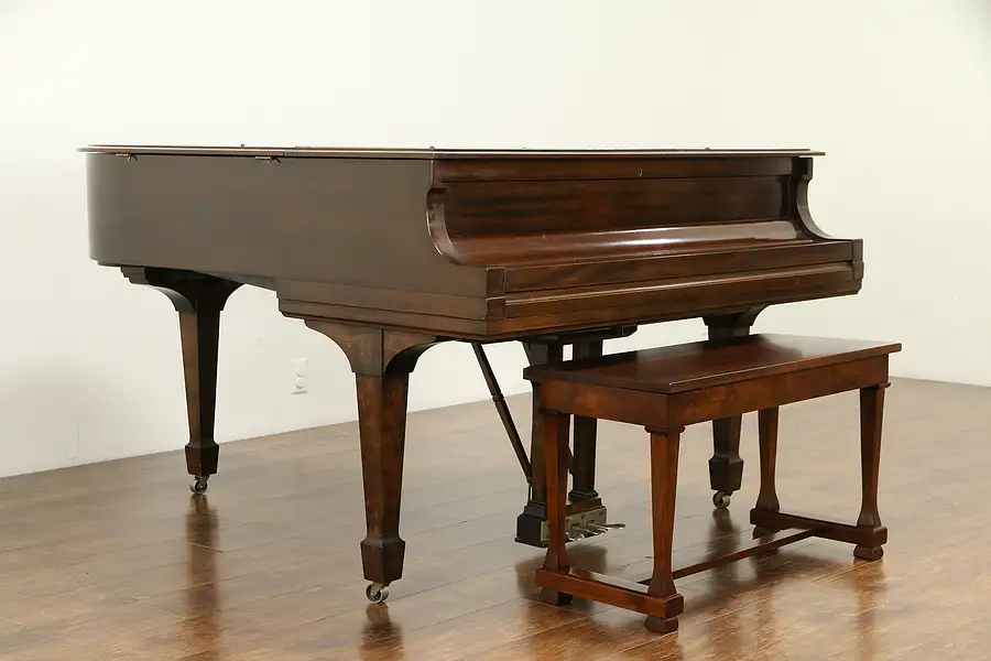 Main image of Steinway Model M 1923 Mahogany 5' 7" Grand Piano & Bench