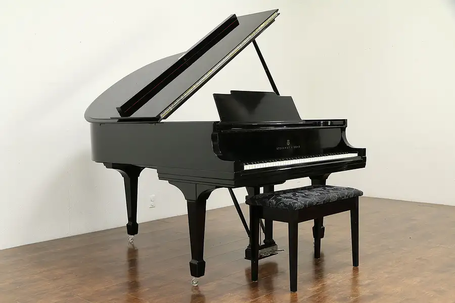 Main image of Steinway Model M 5' 7" Polished Ebony 1927 Grand Piano, Rebuilt 1998