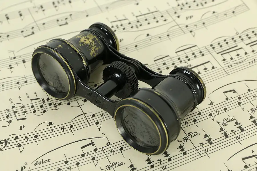 Main image of Opera Glasses, Antique Brass, Voigtlaender, Bond St. London