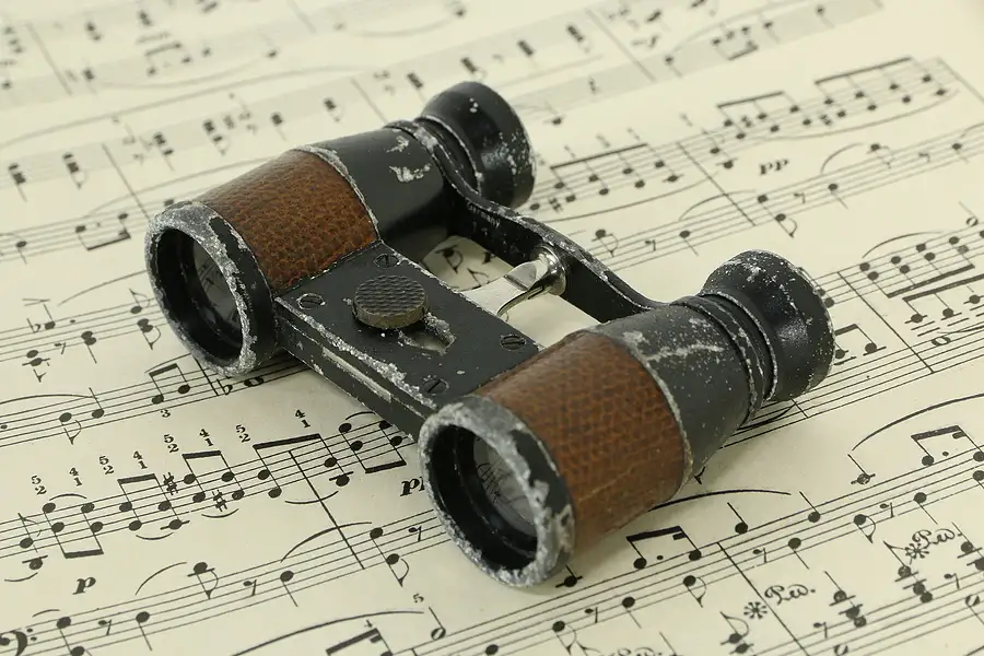 Main image of Opera Glasses Worn Paint & Leather