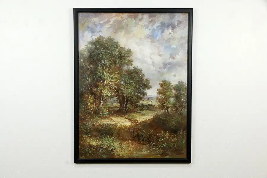 Main image of Clearing in the Forest, Vintage Original Oil Painting, Fairchild