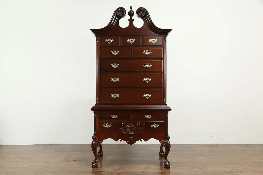 Main image of Traditional Mahogany Georgian Style Highboy or Chest on Chest