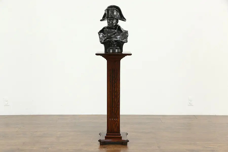 Main image of Classical Oak Antique Plant Stand or Sculpture Pedestal