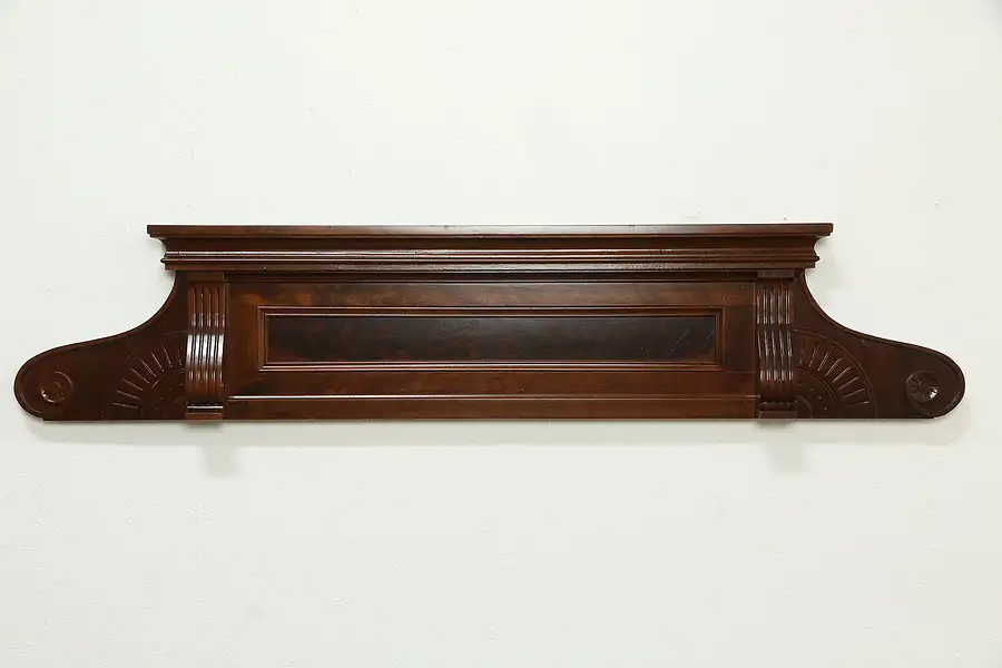 Main image of Victorian Antique Carved Cherry Crest, Architectural Fragment