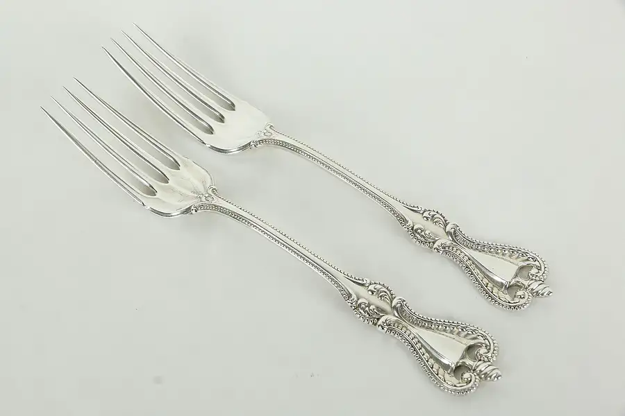 Main image of Towle Old Colonial Sterling Silver 7 1/2" Pair of Dinner Forks