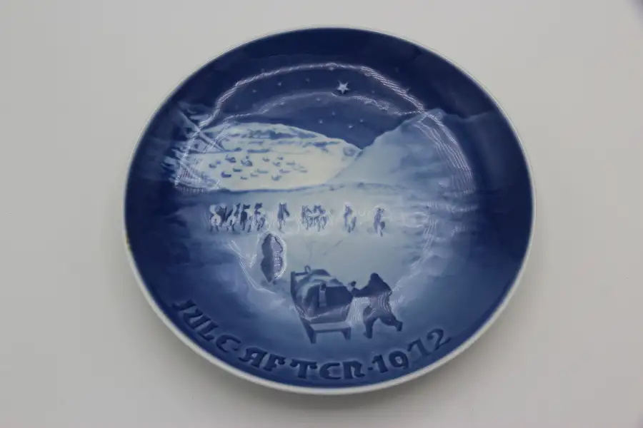 Main image of Bing & Grondahl Vintage Christmas in Greenland Plate, 1972