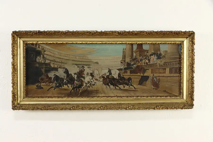 Main image of Roman Chariot Race, After Alexander von Wagner, 1894 30"