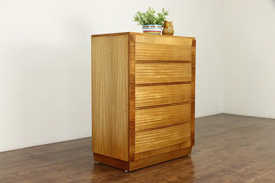 Main image of Midcentury Modern 1960 Vintage Mahogany Chest or Dresser, Rway