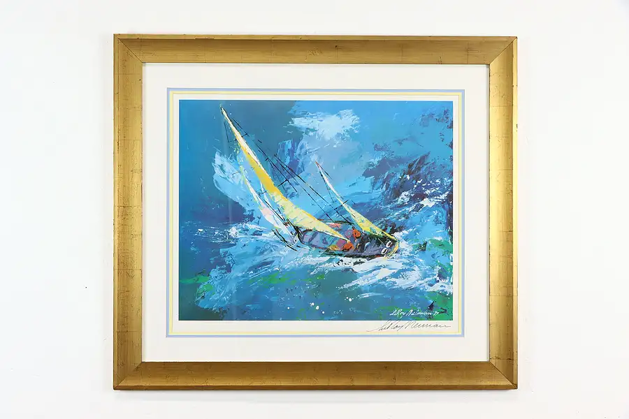 Main image of Sailing Signed Serigraph Print, Signed LeRoy Neiman 1977 36 1/2"