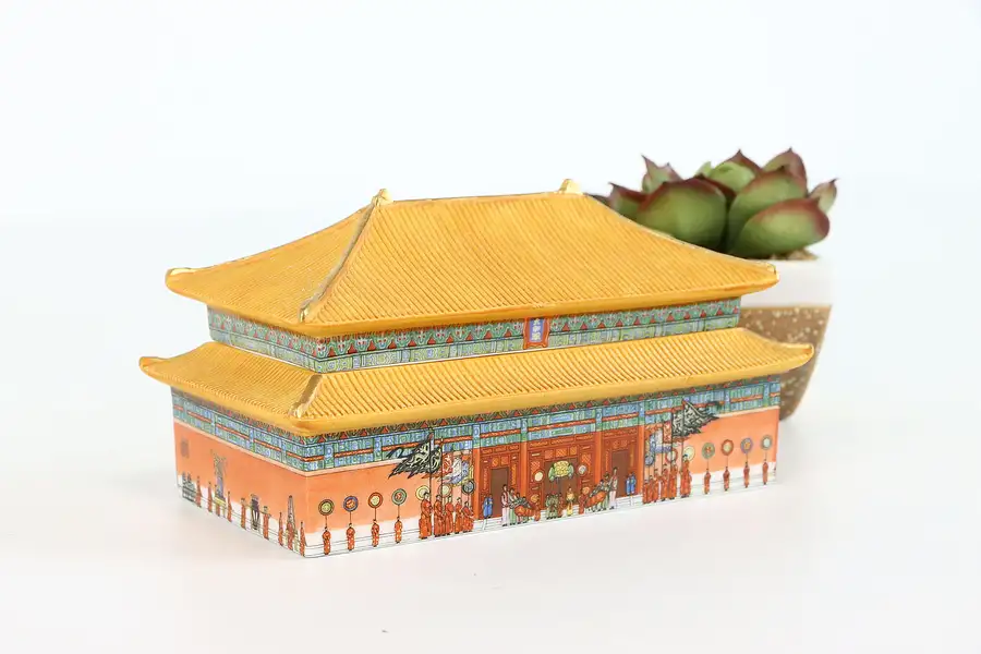 Main image of Beijing Forbidden City Palace Museum Porcelain Music Jewelry Box