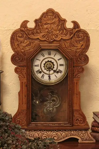 Main image of Waterbury Donald Oak Clock, Northwind Face