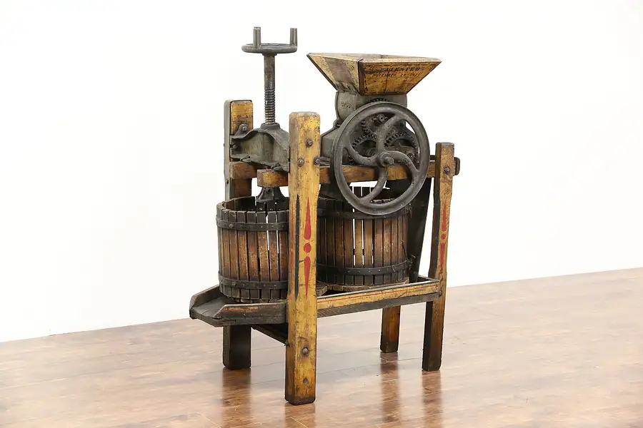 Main image of Apple Cider or Wine Press, Standard Medium 1900 Antique