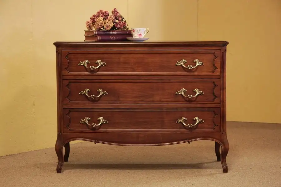 Main image of Country French Cherry Linen Chest or Dresser