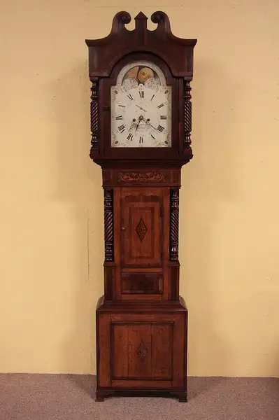 Main image of Welsh 1790's Grandfather Clock, Jones of Pwllheli