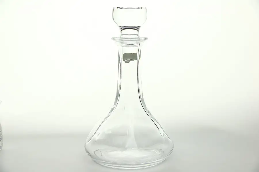 Main image of Cristal France Signed Liquor Decanter & Stopper