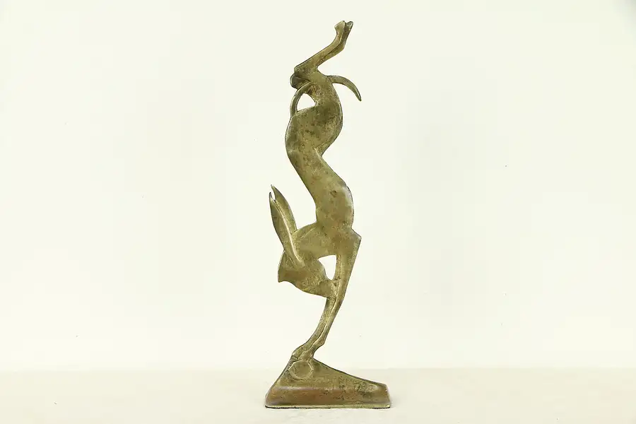 Main image of Art Deco 1925 Antique Dancing Donkey French Bronze Sculpture