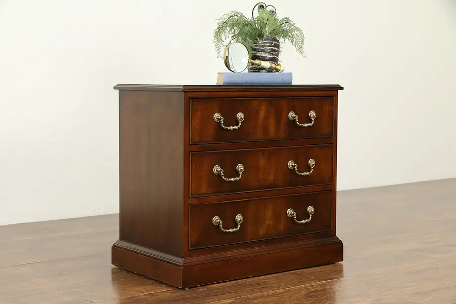 Main image of Traditional Mahogany Vintage Small Chest, End Table or Nightstand