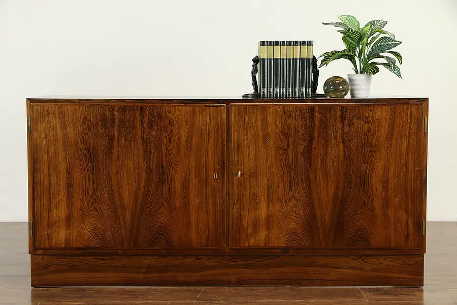 Main image of Midcentury Modern Danish Vintage TV Console, Sideboard, HU Hundevad