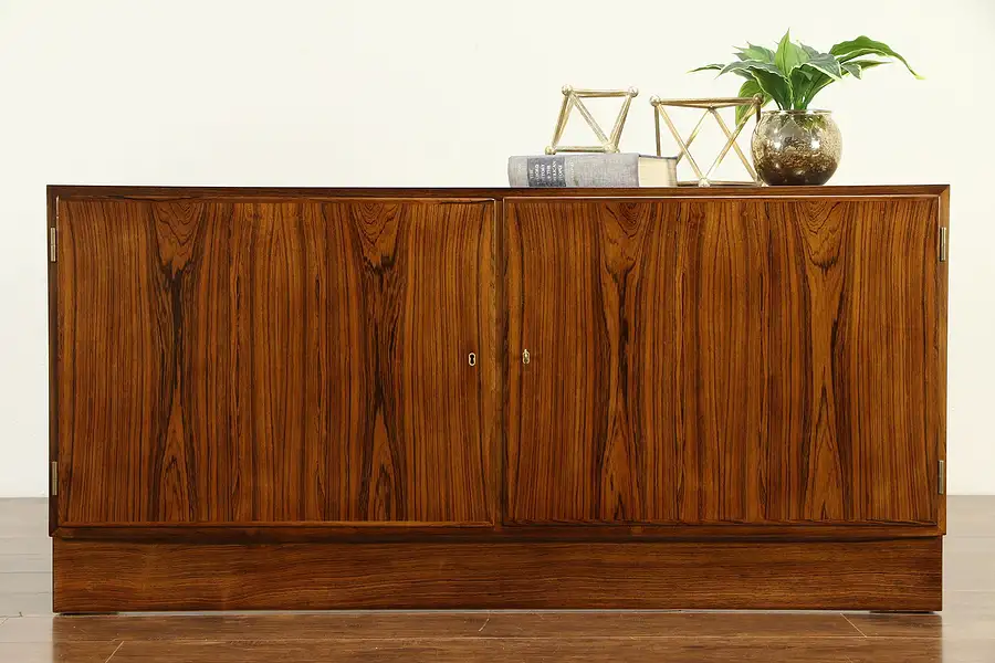 Main image of Midcentury Modern Danish Vintage TV Console, Sideboard, HU Hundevad