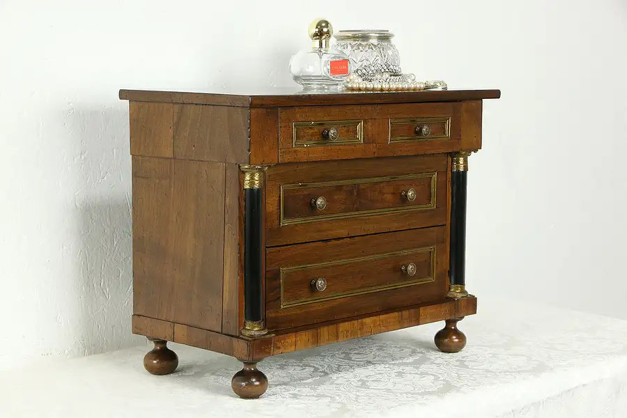 Main image of Empire Biedermeier Style Vintage Italian Jewelry Chest,