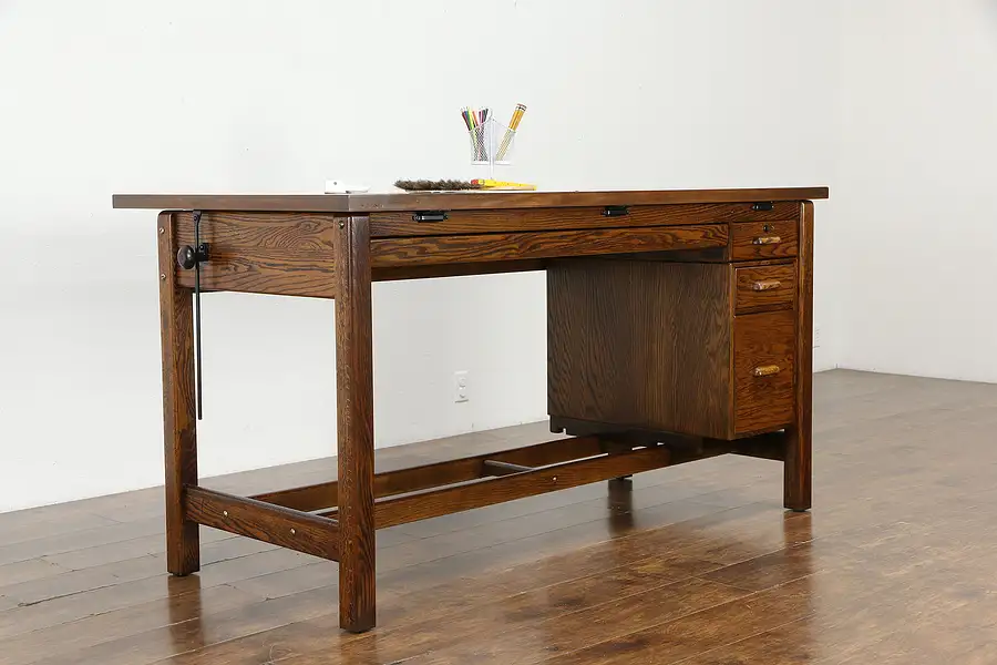 Main image of Architect Desk, Vintage Drafting, Wine Table, Kitchen Island, Hamilton