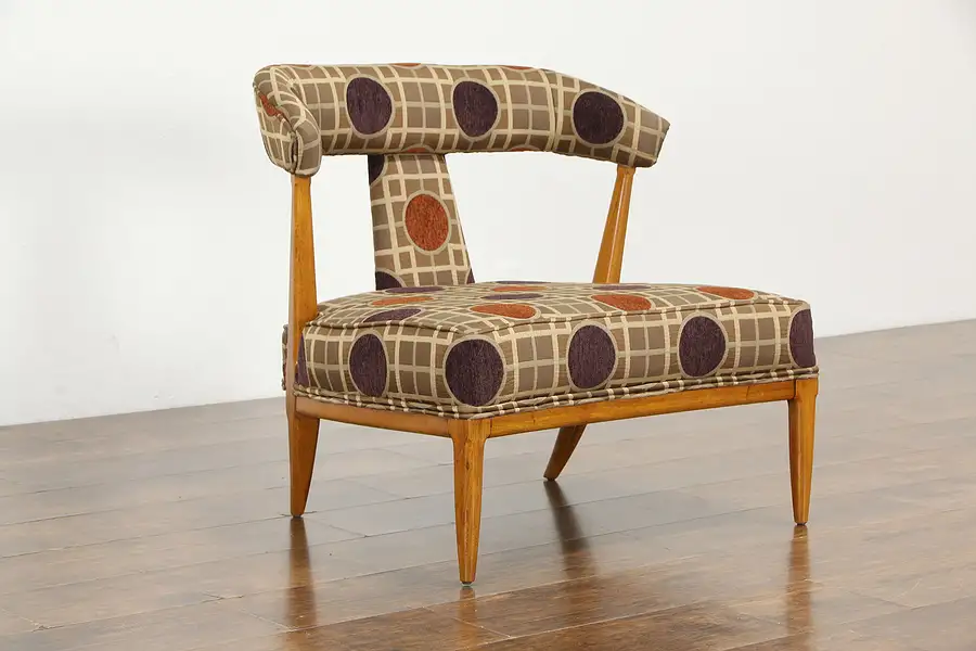 Main image of Midcentury Modern 1960 Vintage Teak Chair, New Upholstery