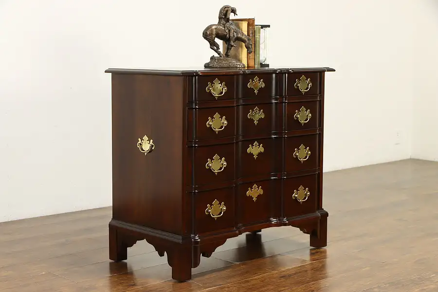 Main image of Georgian Vintage Blockfront Cherry Chest or Dresser, Pennsylvania House