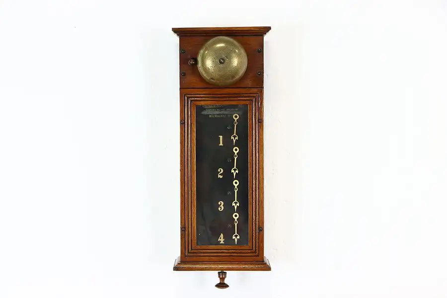 Main image of Victorian Antique Servant Butler Bell Call Box Partrick, Carter Milwaukee