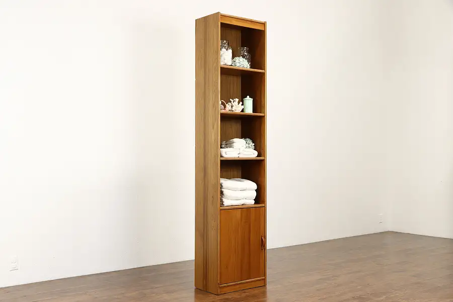 Main image of Danish Teak Vintage Wall Unit, Bookcase, Bath Cabinet