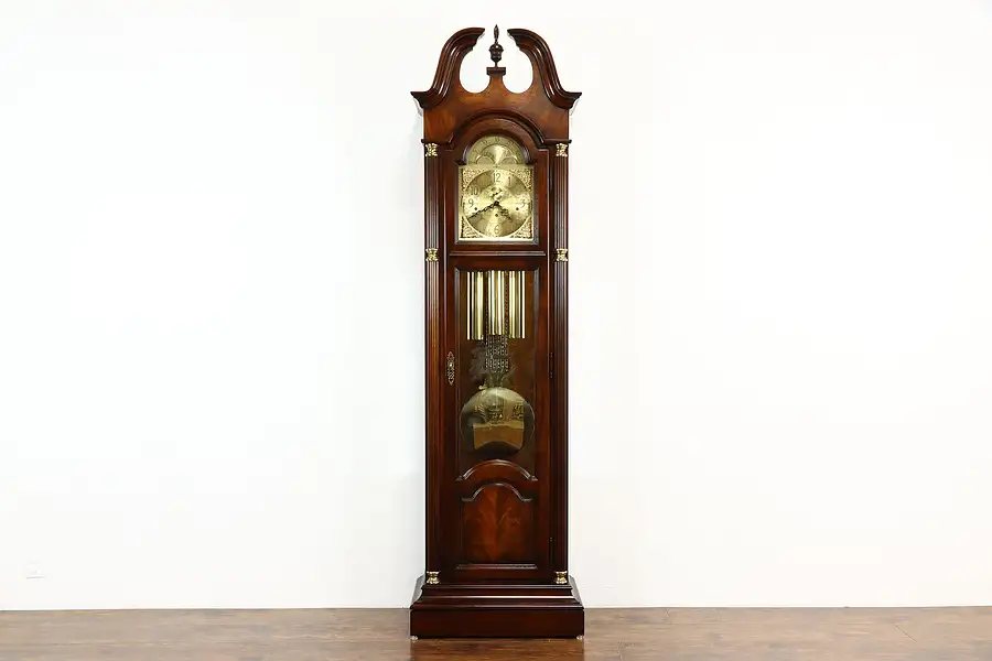 Main image of Howard Miller Vintage Mahogany Tall Case Grandfather Clock, Westminster