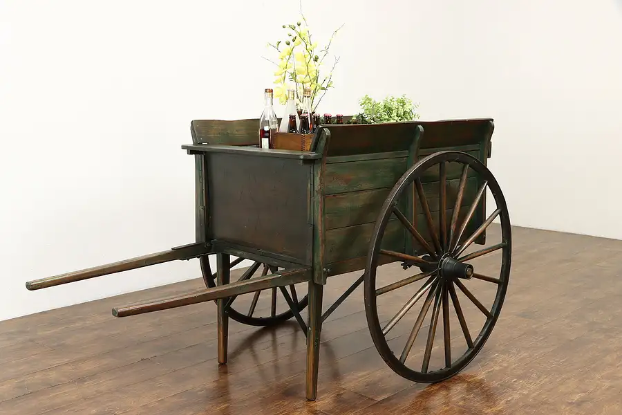 Main image of Victorian Antique Farmhouse Garden, Pony or Hand Cart, Spoke Wheels