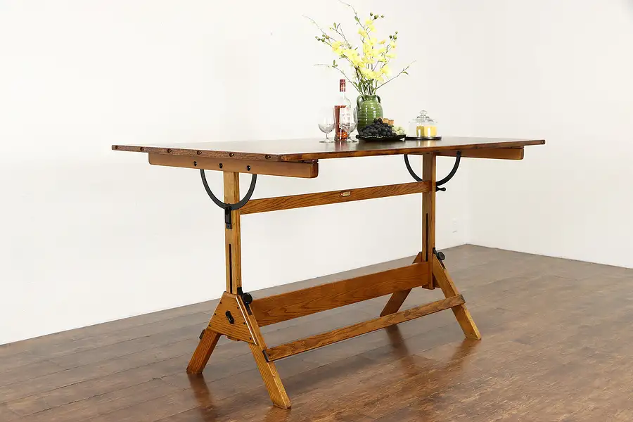 Main image of Drafting or Artist Vintage Desk, Kitchen Island, Wine Table, Hamilton