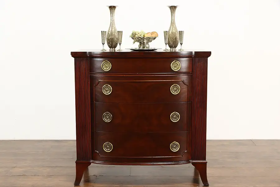 Main image of Georgian Vintage Mahogany Linen Chest or Dresser