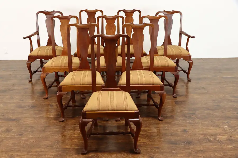 Main image of Set of 10 Cherry Vintage Dining Chairs, Ford Greenfield Village, Bartley