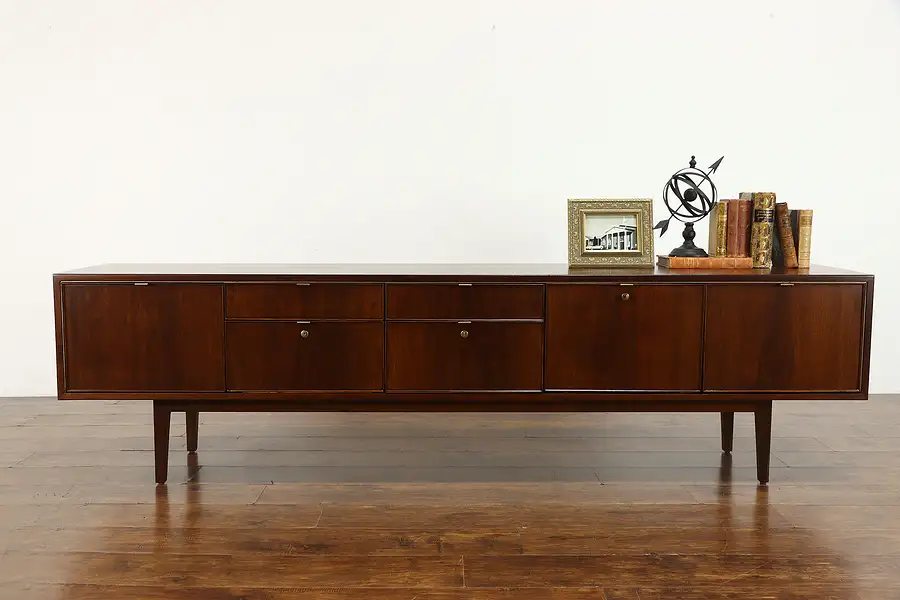 Main image of Midcentury Modern Vintage Office Credenza Lateral File Server, TV Console