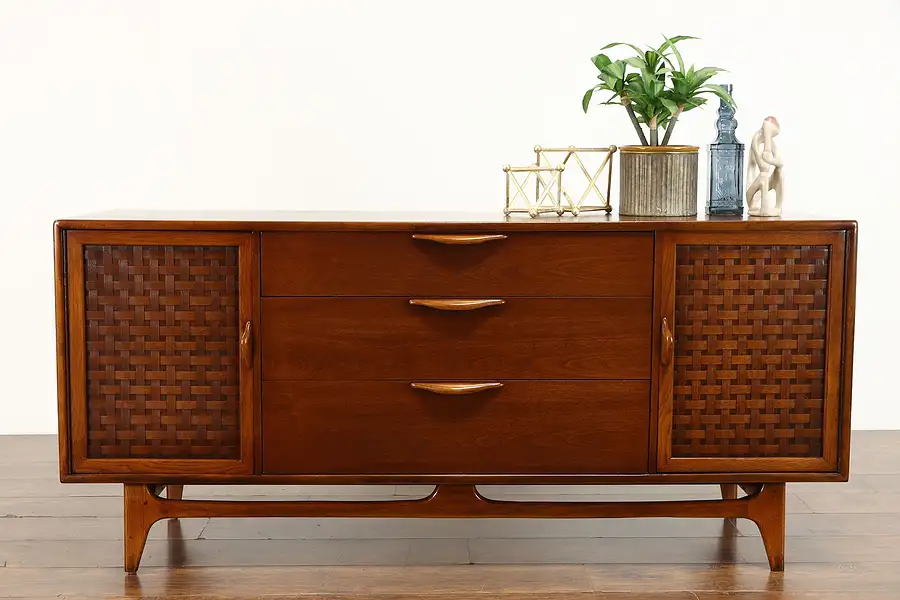 Main image of Midcentury Modern 1960 Vintage TV Console, Sideboard, Credenza, Goodman