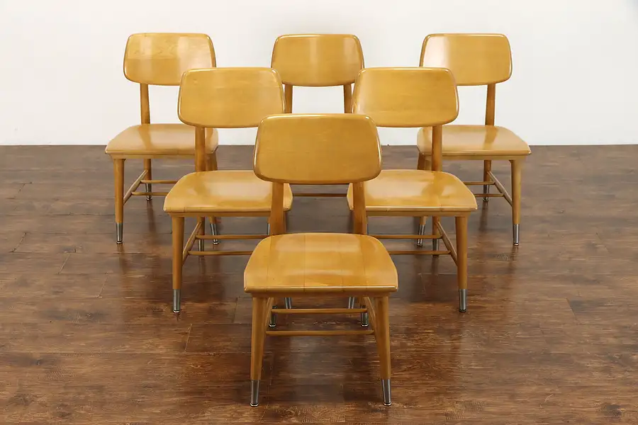 Main image of Set of Six Midcentury Modern Vintage Dining Chairs, New Life Sjöström