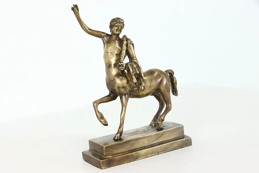 Main image of Greek Mythological Vintage Brass Centaur Man Horse Sculpture