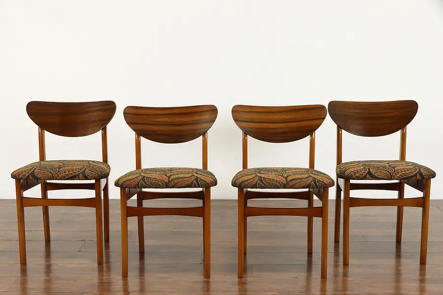 Main image of Set of 4 Midcentury Modern Vintage Dining, Conference, or Library Chairs